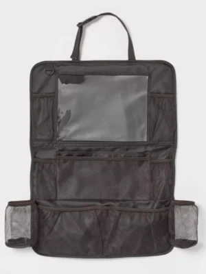 Large Seat Back Organizer Black No Edge Binding - Brightroom