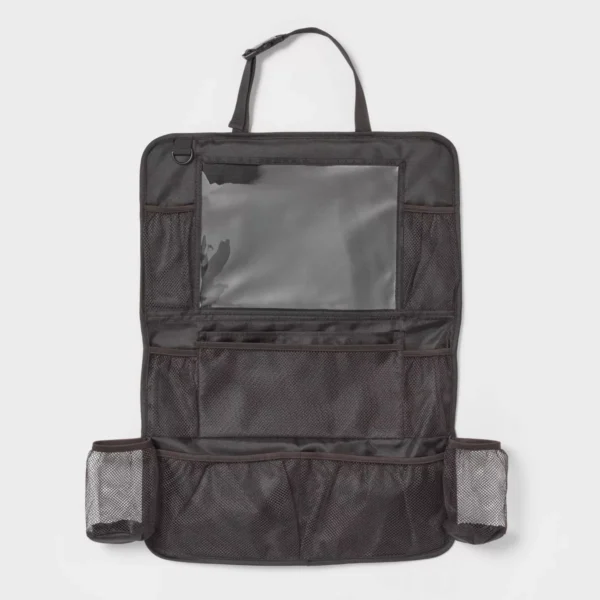 Large Seat Back Organizer Black No Edge Binding - Brightroom