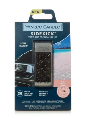 Yankee Candle Auto Sidekick Vent Kit and Refill Pink Sands